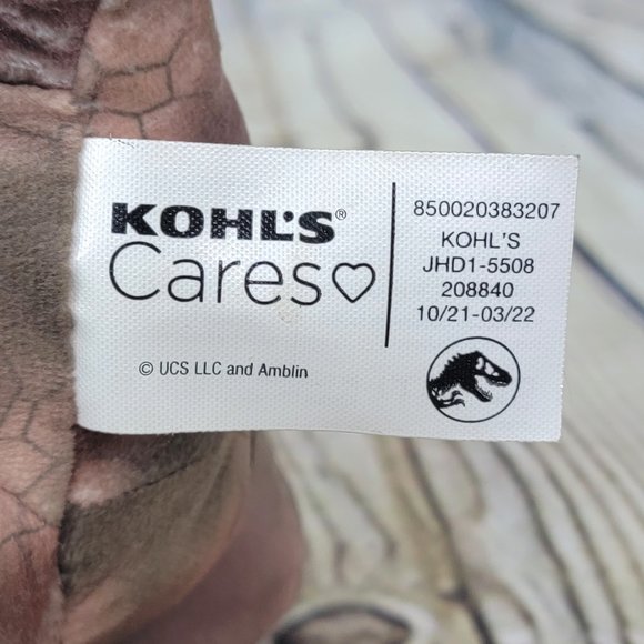 Jurassic World Triceratops Plush Dinosaur Kohl’s Cares Stuffed Animal Toy 12" - Picture 7 of 7